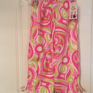 GIRL FRIENDS ANITA G NEW PANTS CAPRI PINK CROP Size 8 NWT CASUAL BOTTOMS